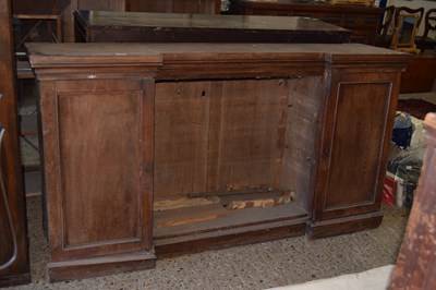 Lot 288 - Mahogany bookcase cabinet (a/f)
