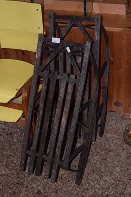Lot 317 - Two vintage sledges