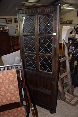 Lot 333 - Glazed corner cupboard
