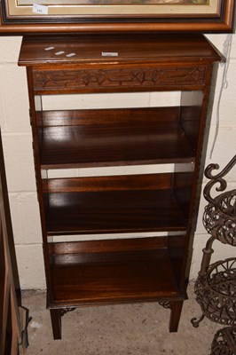 Lot 346 - Mahogany shelving unit