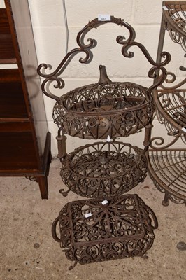 Lot 347 - Metal work garden planters