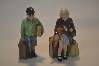 Lot 364 - Royal Doulton Ltd Edition Figures; Boy/Girl Evacuees
