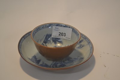 Lot 203 - A Nanking Cargo Chinese porcelain tea bowl and...