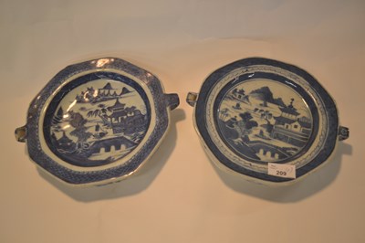 Lot 209 - Two early 19th Century Chinese porcelain plate...