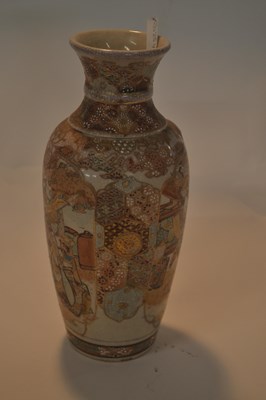 Lot 212 - A Satsuma ware vase with gilt decoration of...