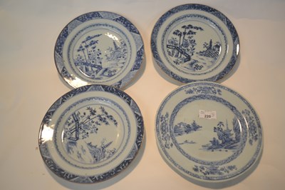 Lot 220 - Group of four 18th Century Chinese porcelain...