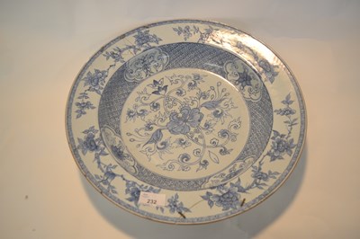 Lot 232 - An 18th Century Chinese porcelain basin with...