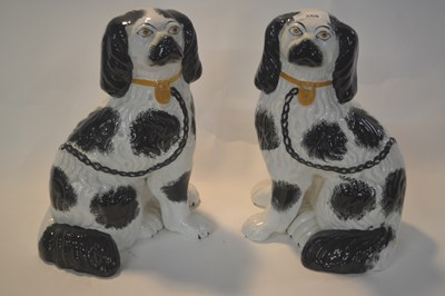 Lot 268 - Pair of Staffordshire dogs