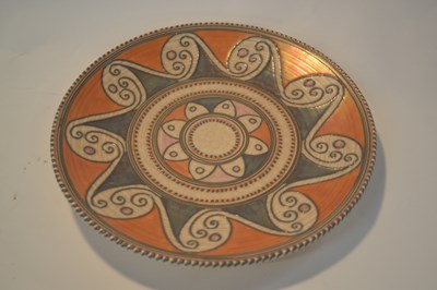 Lot 270 - A Crown Ducal small charger by Charlotte Rhead...