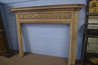 Lot 403 - A Georgian pine fire surround with moulded...
