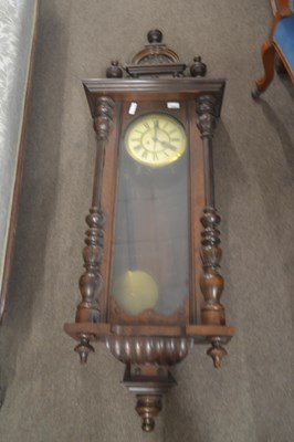 Lot 456 - A late 19th Century Vienna style wall clock...