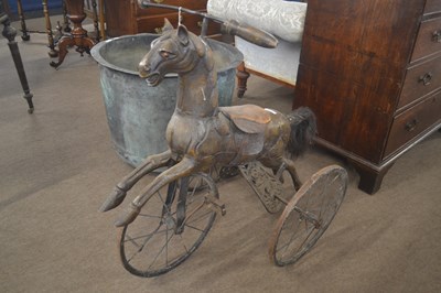 Lot 460 - An unusual Victorian tricycle, the centre...