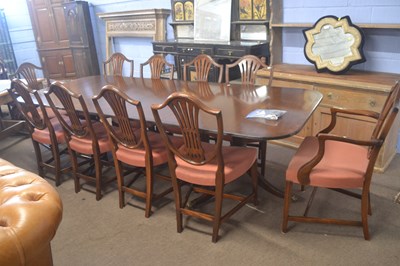 Lot 473 - A 20th Century Regency Revival twin pedestal...