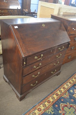 Lot 479 - A George III mahogany bureau of typical form...
