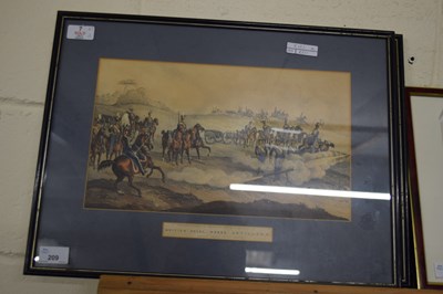 Lot 209 - Pair of coloured Engravings, Royal Horse...