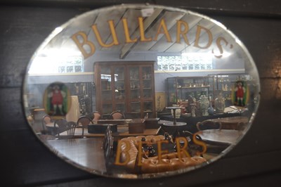 Lot 494 - A Vintage Bullards Beers oval advertising wall...