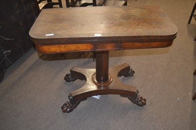 Lot 503 - An early 19th Century rosewood veneered card...