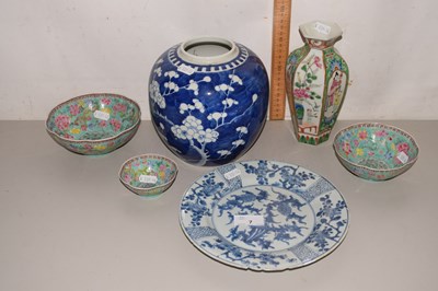 Lot 7 - Set of three reproduction Chinese eggshell...