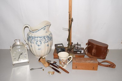 Lot 13 - Quantity of items including binoculars in...