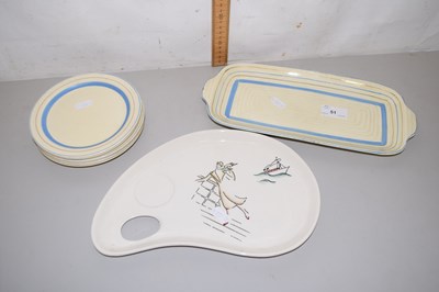 Lot 51 - A group of Clarice Cliff Newport Pottery...