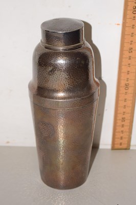 Lot 54 - A silver plated cocktail shaker