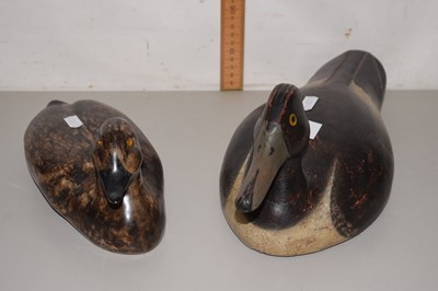 Lot 57 - A Winstanley Pottery model of a duck together...