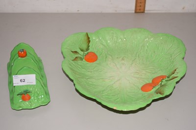 Lot 62 - A Carlton ware leaf formed dish and a similar...