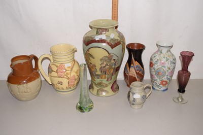 Lot 158 - Mixed Lot: Reproduction Oriental vase, various...