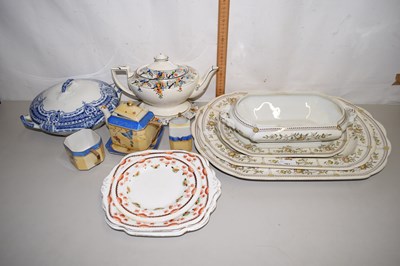 Lot 161 - Quantity of Victorian dinner wares, Japanese...