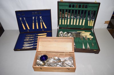 Lot 170 - Three cases of various assorted plated cutlery