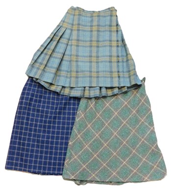 Lot 43 - Three tweed skirts: including a tweed skirt,...