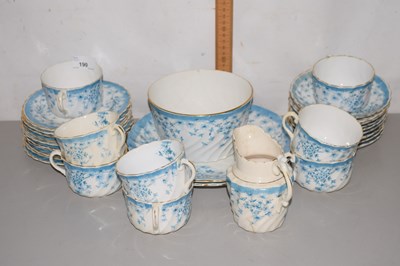Lot 190 - Quantity of early 20th Century gilt rimmed tea...