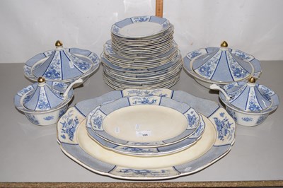 Lot 198 - Quantity of Allertons gilt rimmed dinner wares