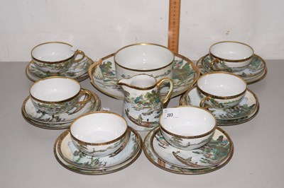 Lot 203 - Quantity of Norataki tea wares