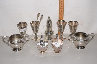 Lot 212 - Mixed Lot: Various silver plated table wares