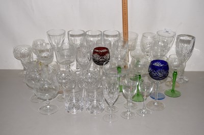 Lot 225 - Quantity of various drinking glasses to...