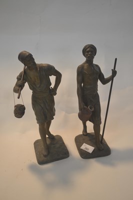 Lot 282 - After Marcel Debut (1865-1933) two Spelter...