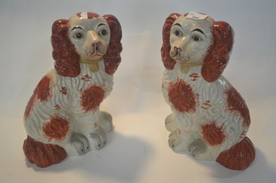Lot 288 - Pair of reproduction Staffordshire dogs