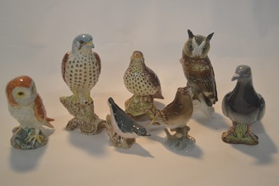Lot 298 - Quantity of ceramic bird models, Beswick model...