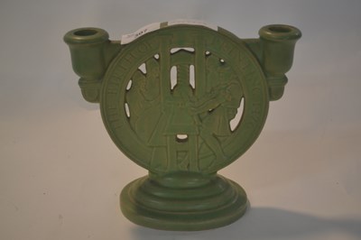 Lot 307 - A Royal Doulton Birth of Printing candlestick...
