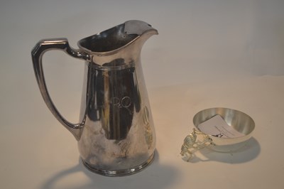 Lot 308 - A large white metal water jug by Mappin & Webb...