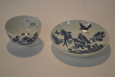 Lot 338 - An 18th Century Worcester porcelain tea bowl...