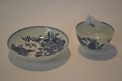 Lot 340 - An 18th Century Worcester porcelain tea bowl...