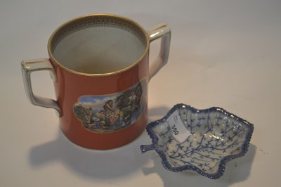 Lot 350 - A mid 19th Century pottery loving cup with...