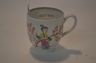 Lot 373 - Further Worcester porcelain cup with Chinese...