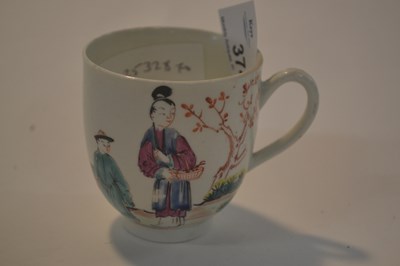 Lot 374 - 18th Century Worcester porcelain coffee cup...
