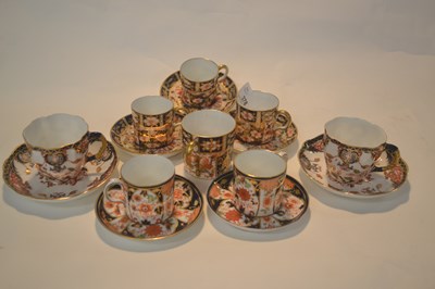 Lot 378 - Collection of Royal Crown Derby coffee cans...