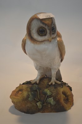 Lot 379 - A large Royal Crown Derby model of a barn owl...