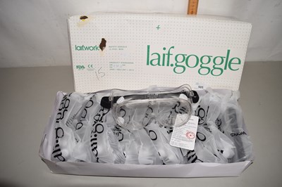Lot 505 - A box of safety goggles