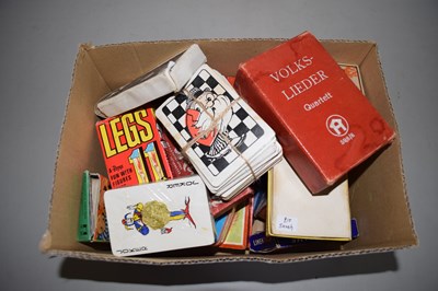 Lot 512 - Box of assorted card games